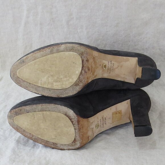 Stuart Weitzman Suede Leather Boots SIZE 8 Gray - Picture 8 of 13
